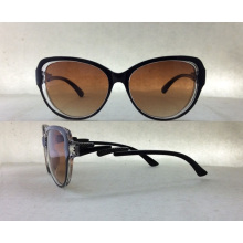 Brand New designer de óculos de sol de moda plástica para mulheres / Lady P25030